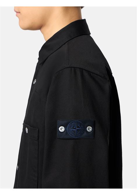 bull denim-tc shirt man black STONE ISLAND | K2S15 1100008 S00J5V0029